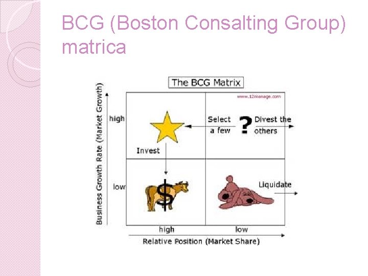 BCG (Boston Consalting Group) matrica 