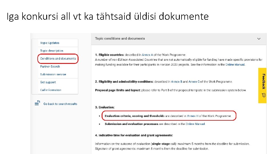 Iga konkursi all vt ka tähtsaid üldisi dokumente 