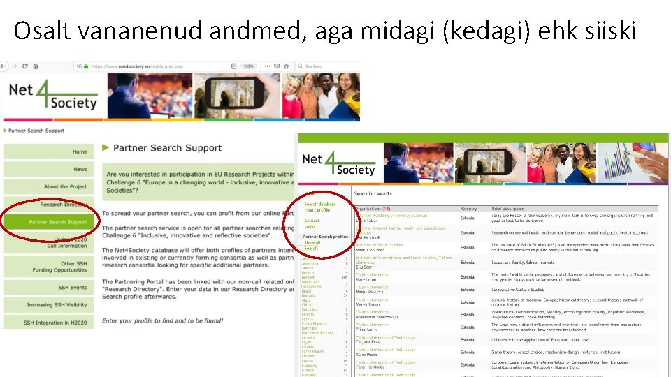 Osalt vananenud andmed, aga midagi (kedagi) ehk siiski 