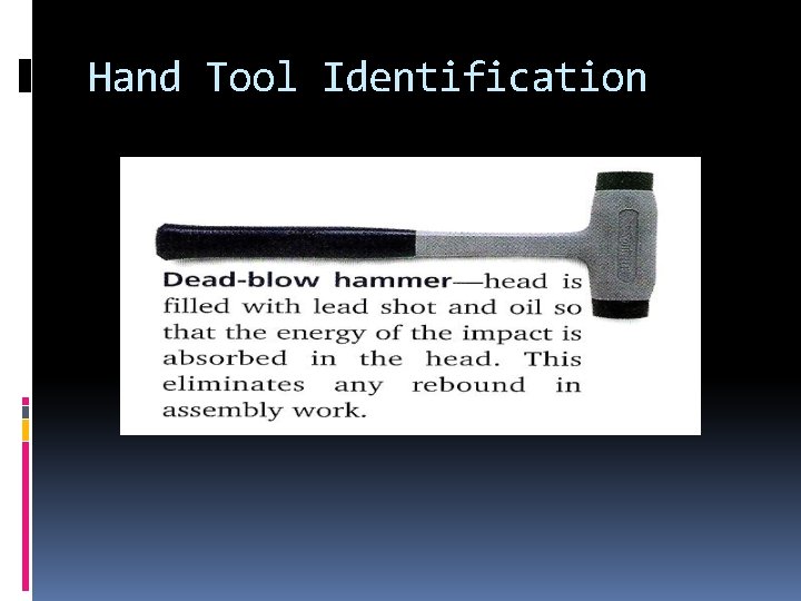 Hand Tool Identification 