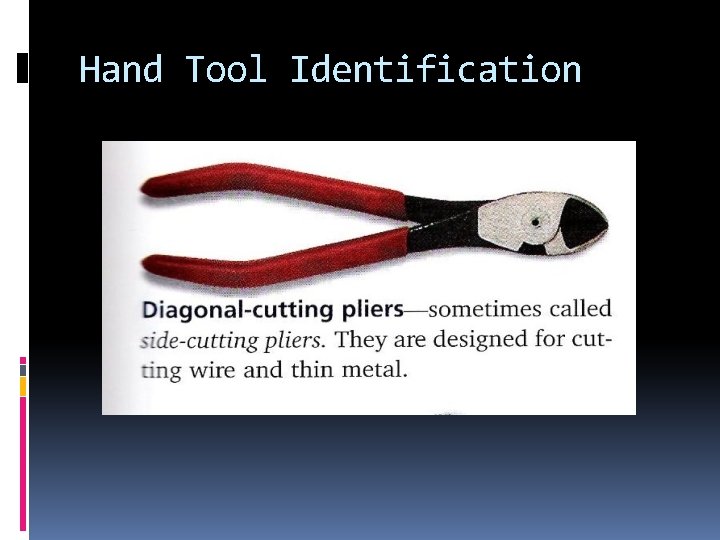 Hand Tool Identification 