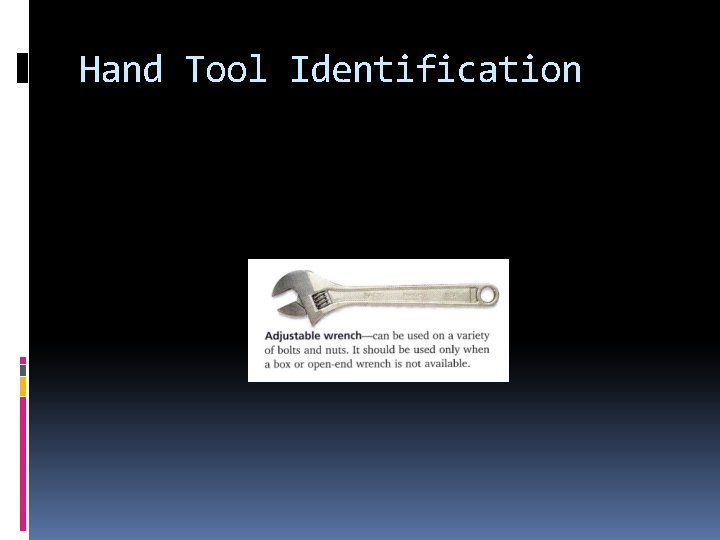 Hand Tool Identification 