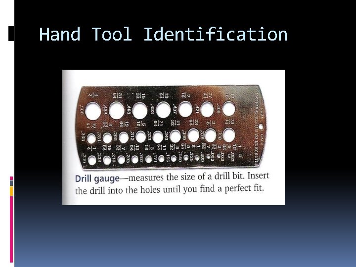 Hand Tool Identification 