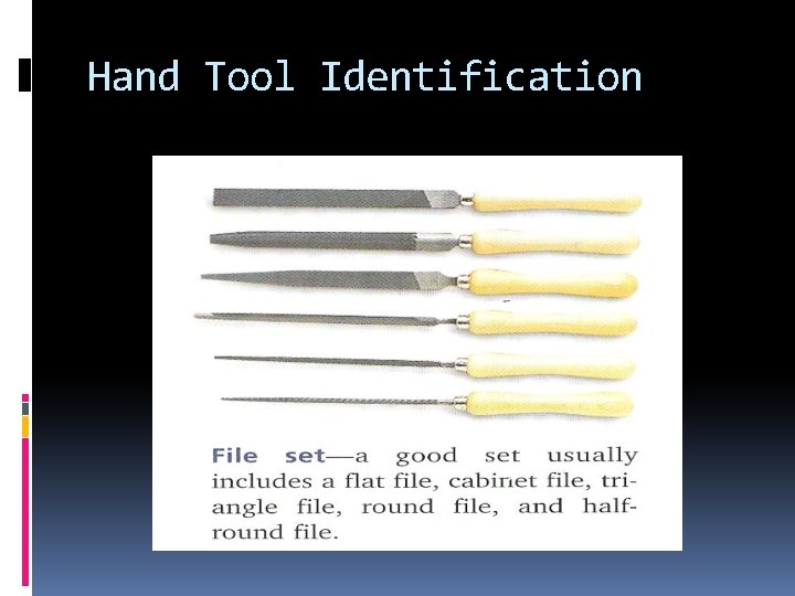 Hand Tool Identification 
