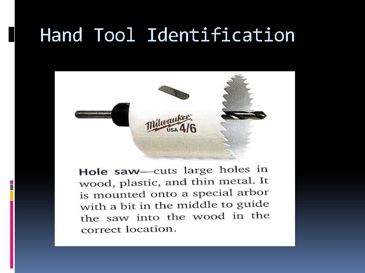 Hand Tool Identification 