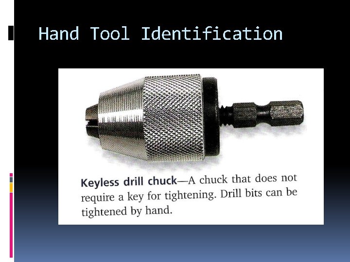 Hand Tool Identification 