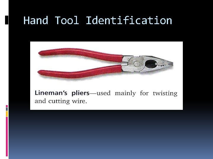 Hand Tool Identification 