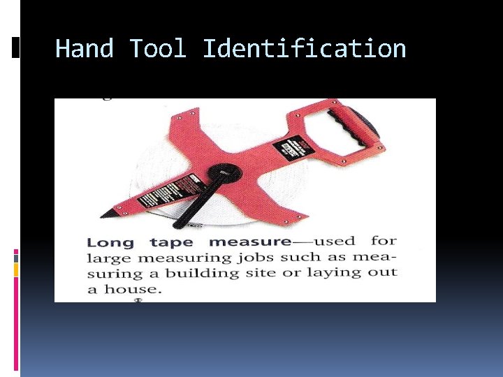 Hand Tool Identification 