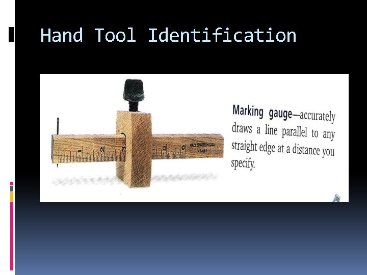 Hand Tool Identification 
