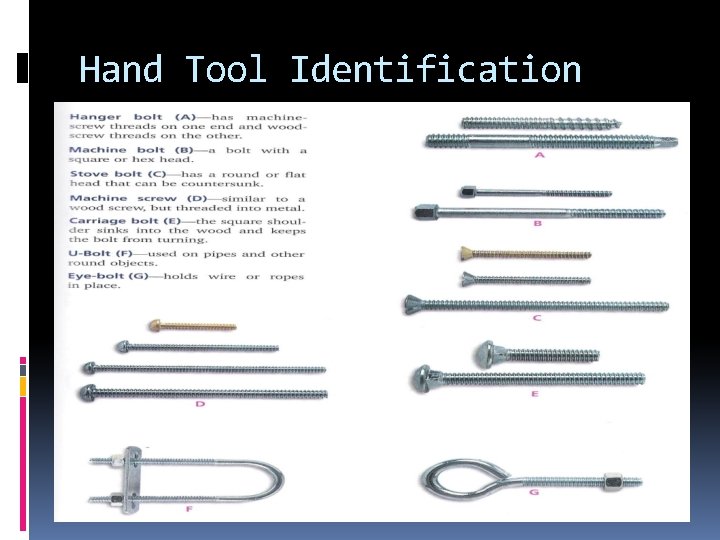 Hand Tool Identification 