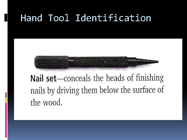 Hand Tool Identification 
