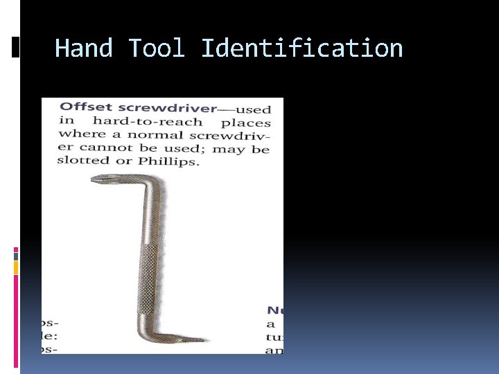 Hand Tool Identification 