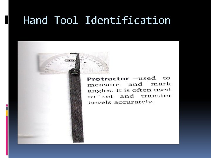 Hand Tool Identification 