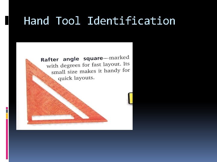 Hand Tool Identification 