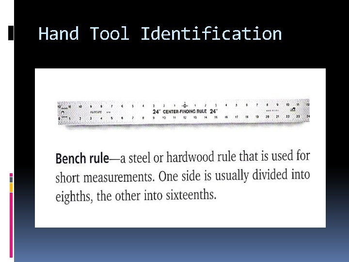 Hand Tool Identification 