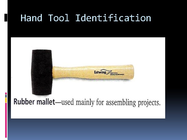 Hand Tool Identification 