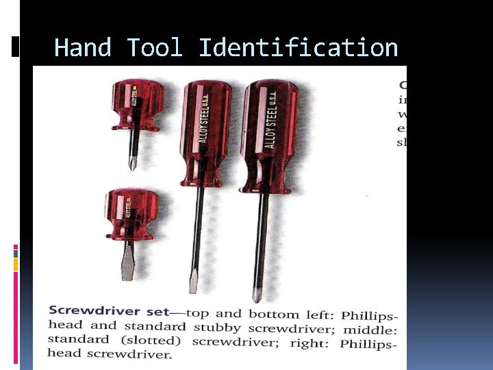Hand Tool Identification 