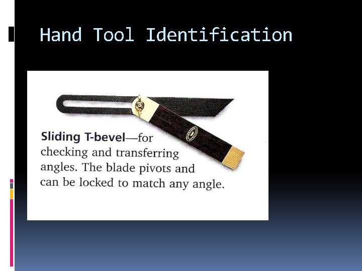 Hand Tool Identification 