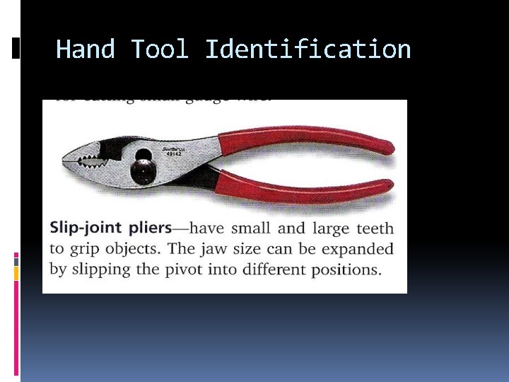Hand Tool Identification 