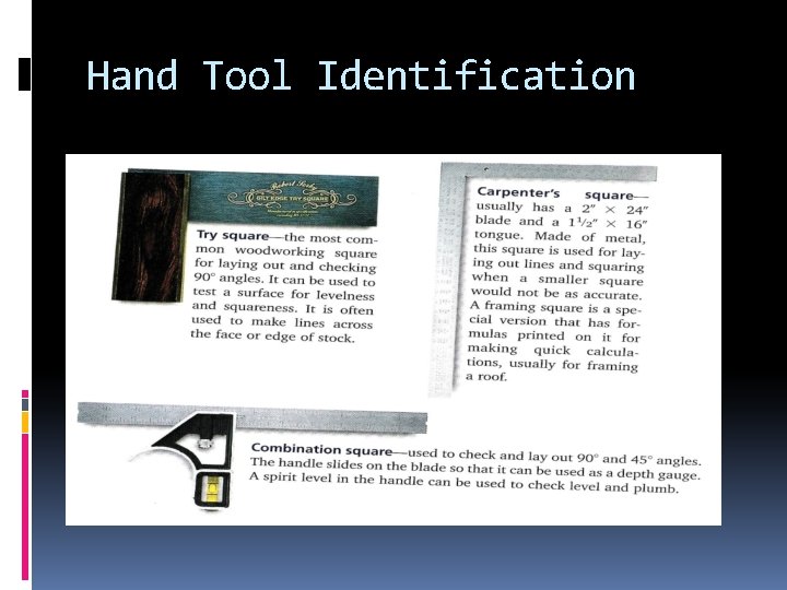 Hand Tool Identification 