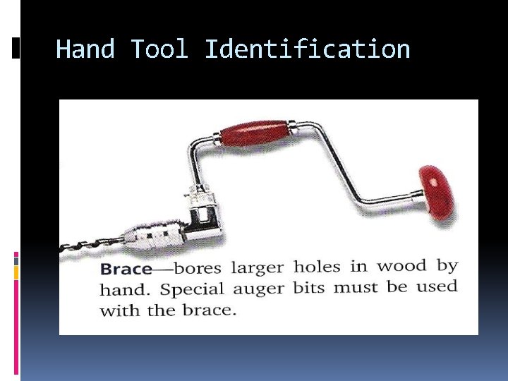Hand Tool Identification 