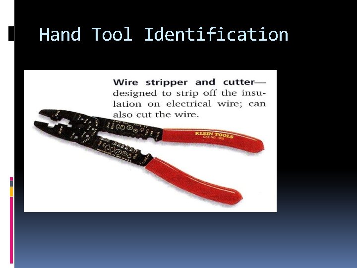 Hand Tool Identification 