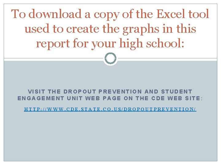 To download a copy of the Excel tool used to create the graphs in