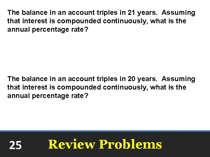 The balance in an account triples in 21 years. Assuming that interest is compounded