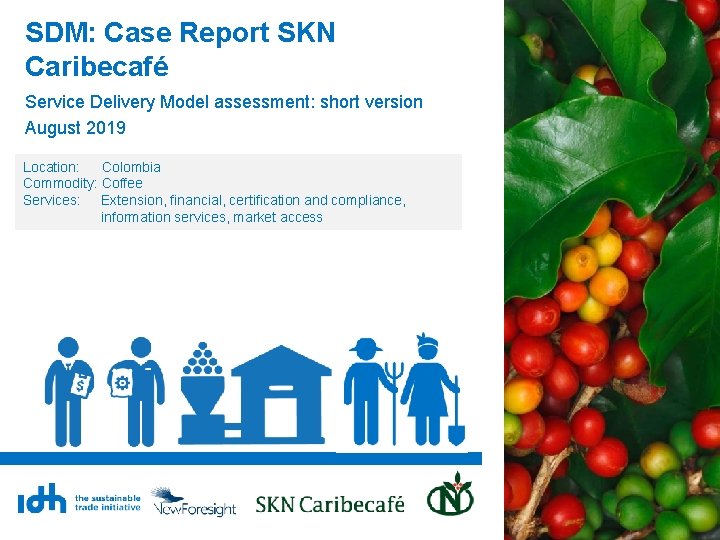 SDM: Case Report SKN Caribecafé Service Delivery Model assessment: short version August 2019 Location: