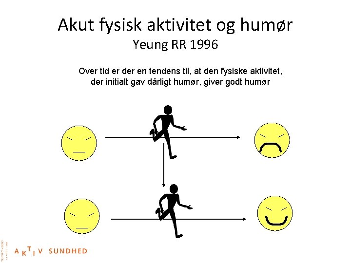 Akut fysisk aktivitet og humør Yeung RR 1996 Over tid er der en tendens