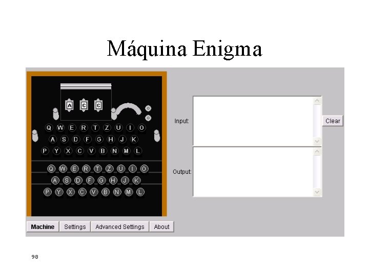 Máquina Enigma 98 