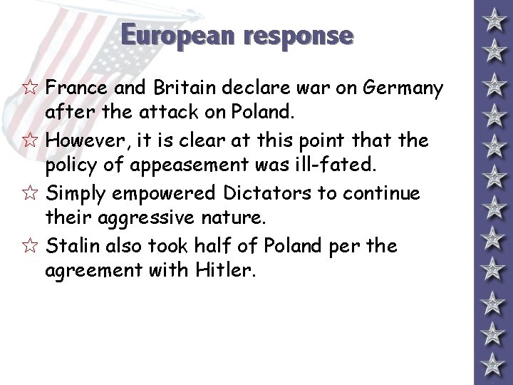 European response 5 France and Britain declare war on Germany after the attack on