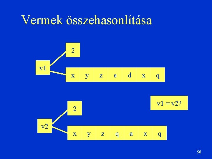 Vermek összehasonlítása 2 v 1 x y z s d x v 1 =