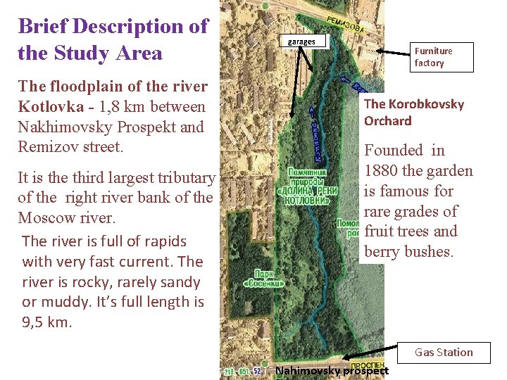 Brief Description of the Study Area The floodplain of the river Kotlovka - 1,
