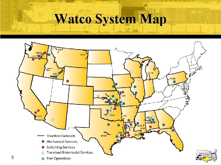 Watco System Map 5 