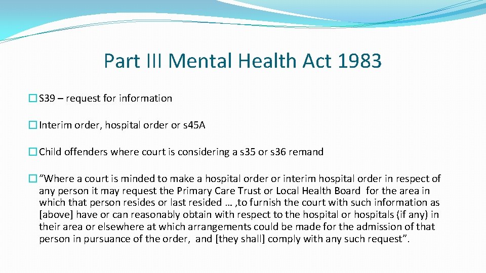 Part Iii Mental Health Act 1983 Richard English