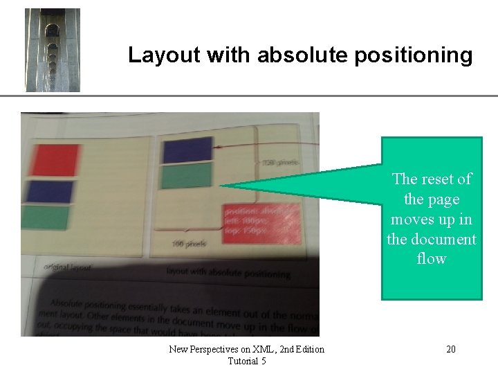 XP Layout with absolute positioning The reset of the page moves up in the