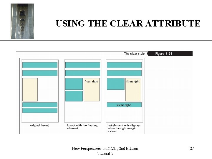 XP USING THE CLEAR ATTRIBUTE New Perspectives on XML, 2 nd Edition Tutorial 5