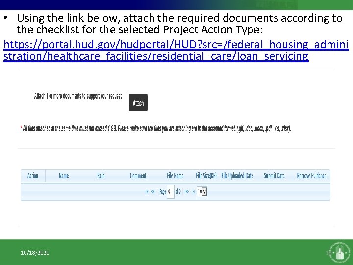 • Using the link below, attach the required documents according to the checklist • Using the link below, attach the required documents according to the checklist