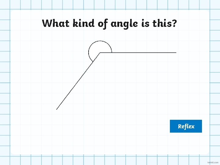 What kind of angle is this? Reflex 