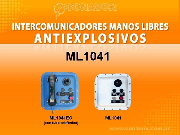 ML 1041 EC (con tubo telefónico) ML 1041 