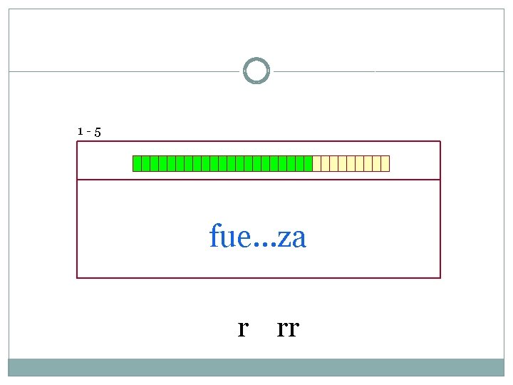 1 -5 fue…za r rr 