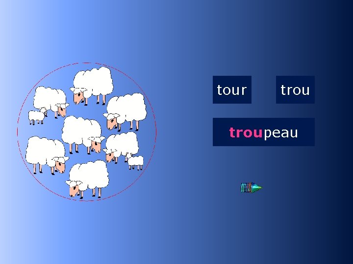 2 trou tour troupeau …peau 