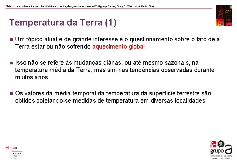 Física para Universitários: Relatividade, oscilações, ondas e calor – Wolfgang Bauer, Gary D. Westfall