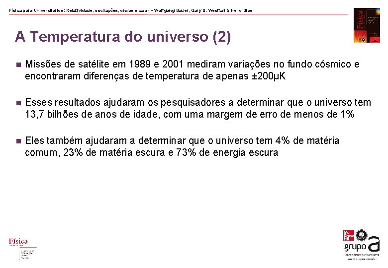 Física para Universitários: Relatividade, oscilações, ondas e calor – Wolfgang Bauer, Gary D. Westfall