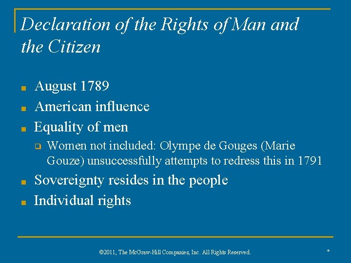 Declaration of the Rights of Man and the Citizen ■ ■ ■ August 1789