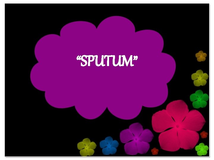 “SPUTUM” 