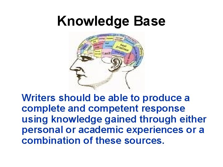 Knowledge Base Writers should be able to produce a complete and competent response using