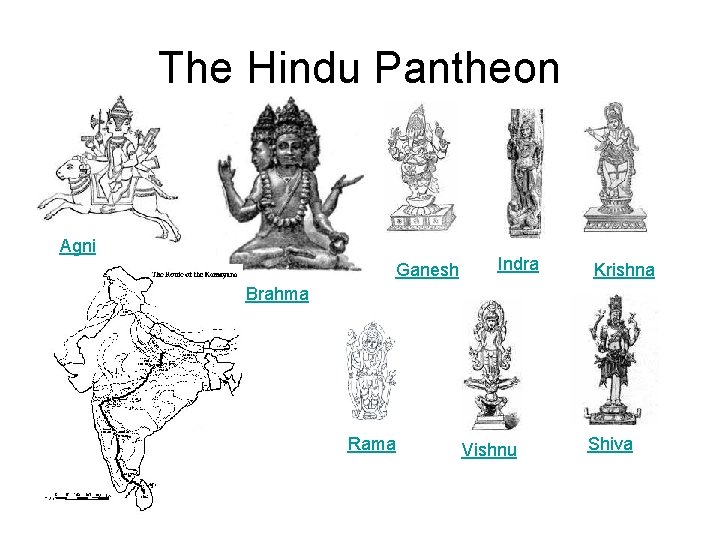 The Hindu Pantheon Agni Ganesh Indra Krishna Brahma Rama Vishnu Shiva 