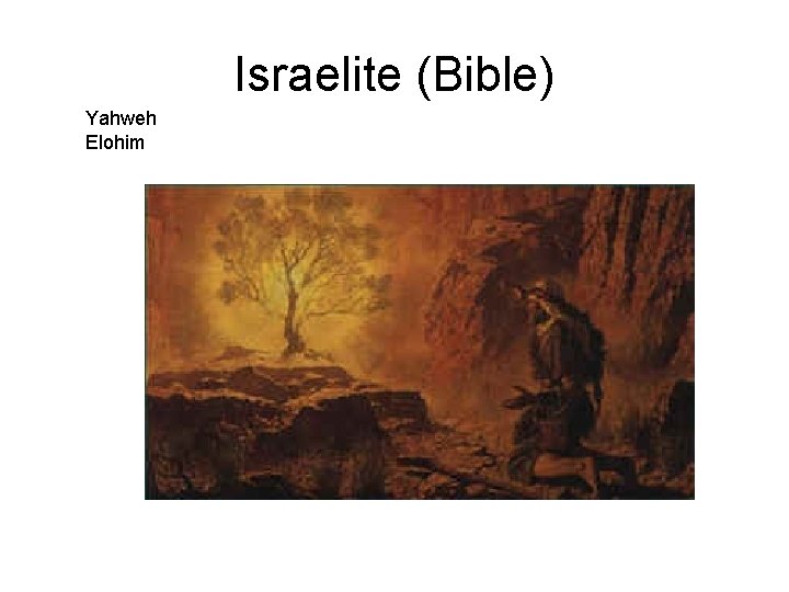 Israelite (Bible) Yahweh Elohim 